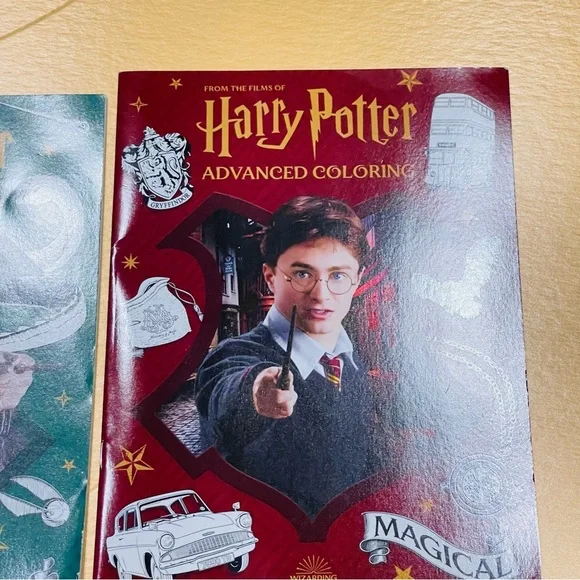 Harry Potter Advanced Coloring Book Set of 2 - “Magical" & "Hogwarts" - Picture 4 of 5